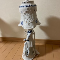 未使用　インテリアランプ　PORCELAIN FIGURINE LAMPの画像