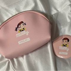 ペコちゃん ポーチ・ミラーセット