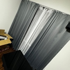 グレーカーテン175cm