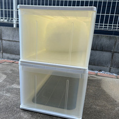 【受け渡し者決定】押入れ収納　白色　2個セットの画像
