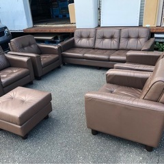 福岡市内配送無料　8人掛けソファー