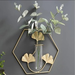 新品♪銀杏のアイアン&装飾花瓶 ドライフラワー花瓶