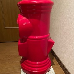 昭和レトロ 大型郵便ポスト 置物 鍵付きの画像