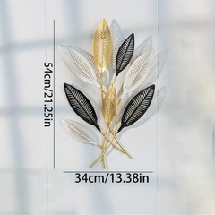 新品♪リーフ　アイアン　ウォールアート　ウォールデコ　壁掛け　壁飾りの画像