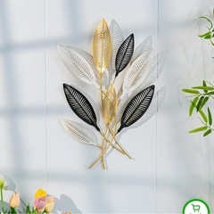 新品♪リーフ　アイアン　ウォールアート　ウォールデコ　壁掛け　壁飾り