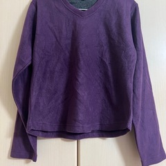 新品未使用　Vネック　紫セーター