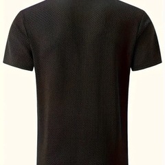 【新品】メンズ　メッシュ　半袖　XL  黒の画像