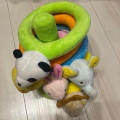 輪投げおもちゃ エドインター ふわふわなげっこ ラトル の画像