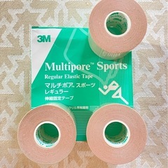 3M マルチポア　スポーツ テープ　 50㎜×5m　3巻