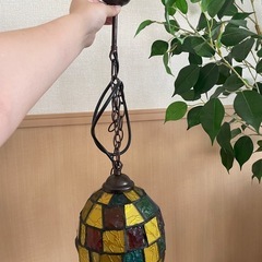 アンティーク レトロ スタンドガラス ライト