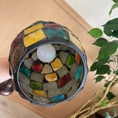 アンティーク レトロ スタンドガラス ライトの画像