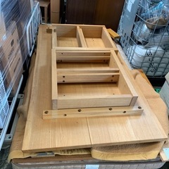 原木テーブル