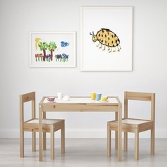 IKEA 子ども用テーブル チェア二脚付き
