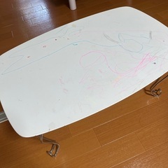 白　テーブル　ミニ　折りたたみの画像