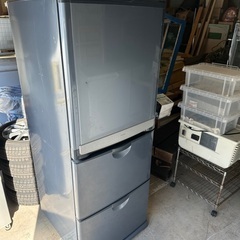 中古 三菱電気冷蔵庫MR-YL35CK　冷凍室１　冷蔵室１　野菜室１の画像