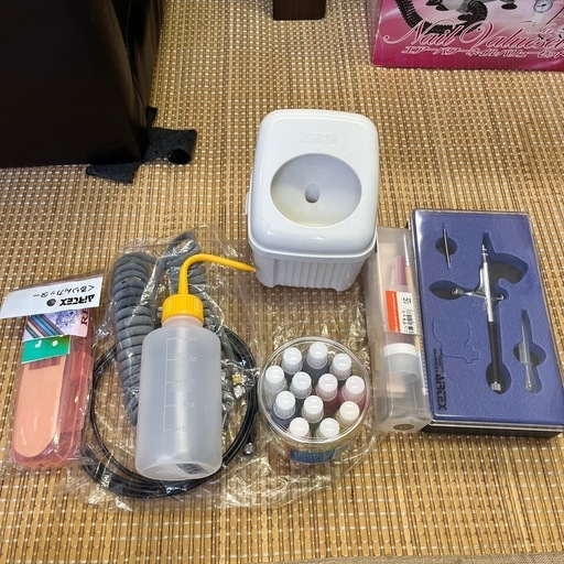 AIRTEX コンプレッサー　エアパワーネイルバリューセット付属品多数