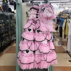 ★ジモティー割引有★キッズドレス/ピンク/7※現状販売