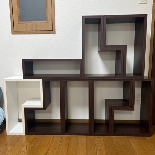 値下げ‼️部屋に合わせて組合せて使えるオシャレ棚‼️８点セット