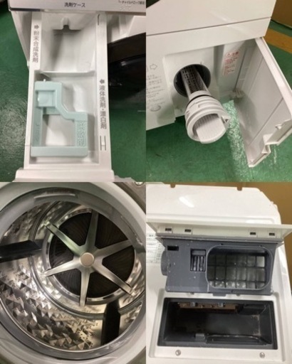 【中古美品】パナソニック　ドラム式洗濯乾燥機/NA-VX3800L/10kg/クリスタルホワイト　2017年製　◆直接引き取り限定◆