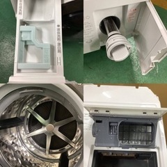 【中古美品】パナソニック　ドラム式洗濯乾燥機/NA-VX3800L/10kg/クリスタルホワイト　2017年製　◆直接引き取り限定◆の画像