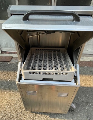【動確済み】2017年 ホシザキ 業務用 食器洗浄機 JWE-450RUB3-R 三相 200V 50/60Hz 605×635×13
