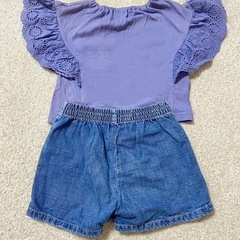 RALPHLAURENとkladskapのセット/90-100size/キャロットパンツ/フリルトップス/ラルフローレンの画像