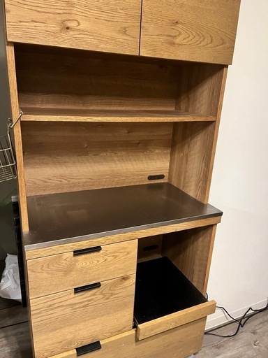 10日まで！ウニコ　ADDAY(アディ) キッチンボード W820 食器棚