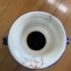 花瓶 イタリア製 陶器 フラワーベース 置物 銘柄不明   37cmの画像
