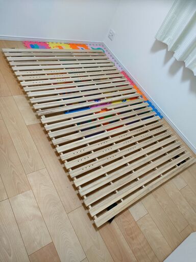 すのこ　ダブルベッドサイズ　　折りたたみ可能