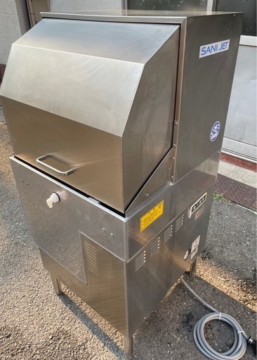 【動確済み】2017年 サニジェット 業務用 自動食器洗浄機 SD-64EA6 三相 200V 60Hz 600×600×1250 食