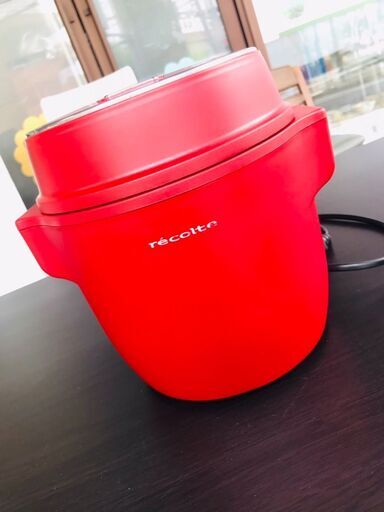 レコルト　コンパクトライスクッカー　レッド　約1.2L　1人用炊飯器