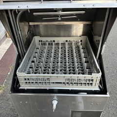 【動確済み】2017年 サニジェット 業務用 自動食器洗浄機 SD-64EA3 三相 200V 60Hz 600×600×1280 食洗機 業務用食洗機 大阪発の画像