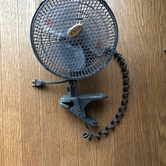 クリップ付き扇風機