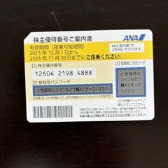 ANA株主優待券
