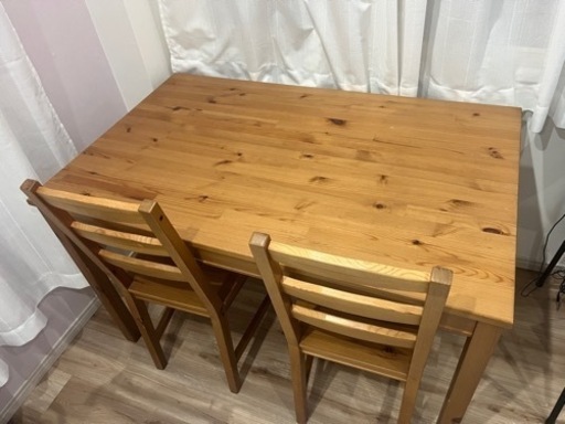 ※受渡し決定　IKEA JOKKMOKK  テーブル&チェア4脚　イケア　ヨックモック　ダイニングテーブルセット