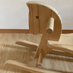 木馬　　木製おもちゃの画像