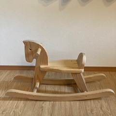 木馬　　木製おもちゃの画像