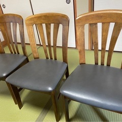 karimoku / カリモク ダイニングチェア4脚　レトロの画像