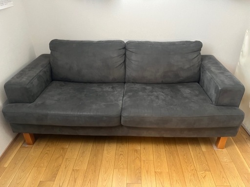 【お譲り先決定】ノーチェ　エコレザーソファ　3人がけ