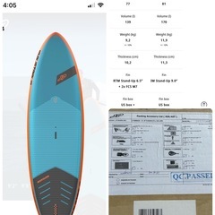 未使用サップボード JPAustralia オールラウンド(ケース付き)の画像