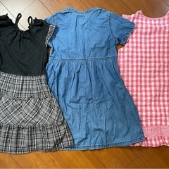 女児ワンピース130cm　3枚セットの画像