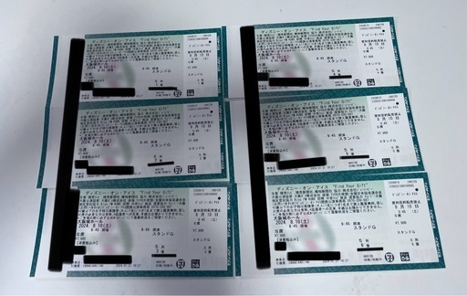 ディズニーオンアイス 大阪公演　8/10午前公演　S席 6枚 連番 チケット