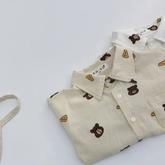 くまさん シャツ 夏服 フォーマルの画像