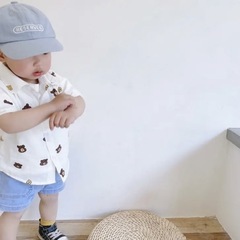 くまさん シャツ 夏服 フォーマルの画像