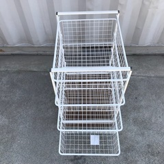 Y01◇イケア◇白カゴ◇ヨナクセル◇４段引き出し収納◇IKEAの画像