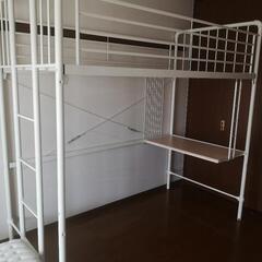 テーブル付き　ロフトベッド