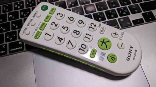 ボタンの大きなシンプル汎用TVリモコン SONY RM-PZ3D