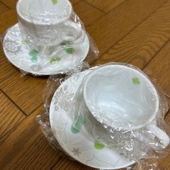 コーヒーカップセット　クローバー　
新品未使用の画像
