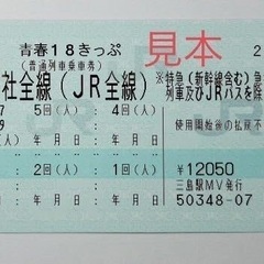 青春18きっぷ2024年夏★3回分