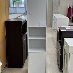 ★ジモティ割あり★  収納棚 白 H170×D38×W41 クリ...